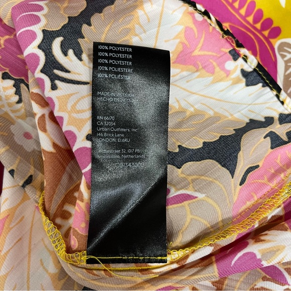 Anthropologie Sleek A-Line Midi Skirt Handkerchief Hem Colorful Size Medium - Picture 15 of 15